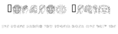 Ancient Heads by Listemageren — Dingbats Font — thumbnail 1