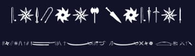 Ancient Weapons by Ding Bang — Dingbats Font — thumbnail 2