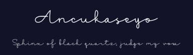 Ancukaseyo by Allouse Studio — Script Handwritten Font — thumbnail 2