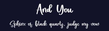 And You by Inermedia Studio — Script Handwritten Font — thumbnail 2