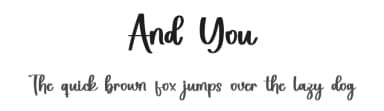 And You by Inermedia Studio — Script Handwritten Font — thumbnail 1