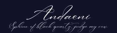 Andaeni by Integritype Studio — Script Handwritten Font — thumbnail 2