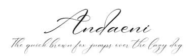 Andaeni by Integritype Studio — Script Handwritten Font — thumbnail 1