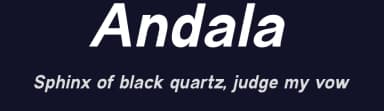 Andala by Amru ID — Sans Serif Font — thumbnail 2