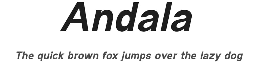 Andala by Amru ID — Sans Serif Font