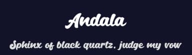 Andala by Auratype — Script Handwritten Font — thumbnail 2
