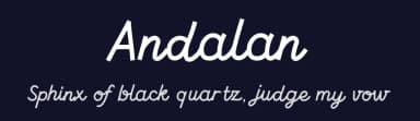 Andalan by Haganhuga Setiyawan — Script Handwritten Font — thumbnail 2