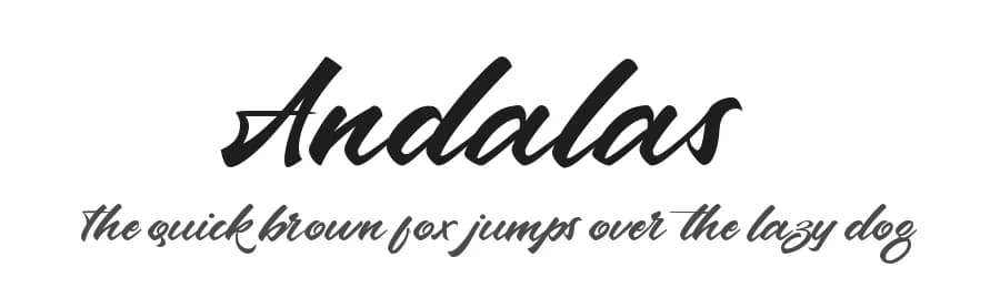 Andalas by Typotopia Studio — Script Handwritten Font
