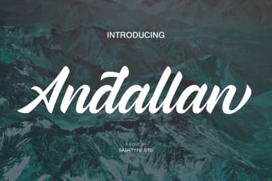 Andallan Font by sabrcreative — Script Handwritten Font — thumbnail 1