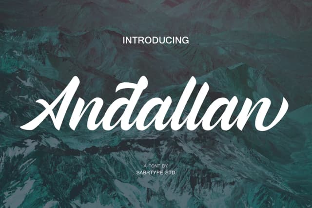 Andallan Font by sabrcreative — Script Handwritten Font