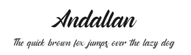 Andallan by Sabrcreative — Script Handwritten Font — thumbnail 1