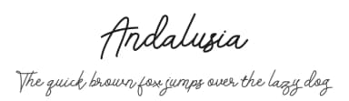 Andalusia by Sabrcreative — Script Handwritten Font — thumbnail 1