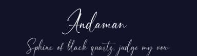 Andaman by Pen Culture — Script Handwritten Font — thumbnail 2
