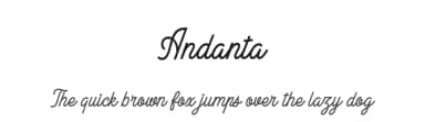 Andanta by Letterhend Studio — Script Handwritten Font — thumbnail 1