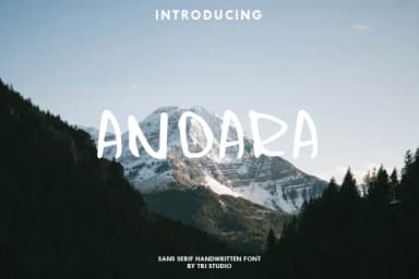 Andara Font by 78soeef Design by 78soeef Design — Script Handwritten Font — thumbnail 1