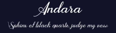 Andara by arepgunkell — Script Handwritten Font — thumbnail 2