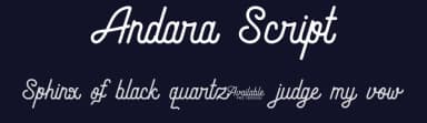 Andara Script by aqr typeface — Script Handwritten Font — thumbnail 2
