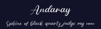 Andaray by MJType — Script Handwritten Font — thumbnail 2