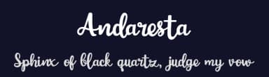 Andaresta by Almaz Studio — Script Handwritten Font — thumbnail 2