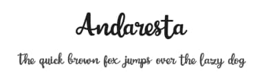 Andaresta by Almaz Studio — Script Handwritten Font — thumbnail 1