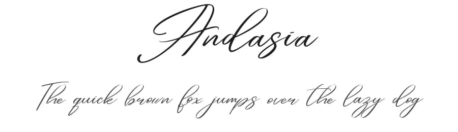 Andasia by Din Studio — Script Handwritten Font