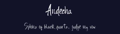 Andecha by Atj — Script Handwritten Font — thumbnail 2