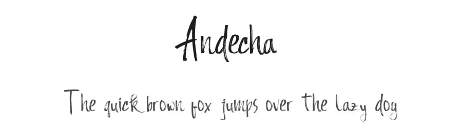 Andecha by Atj — Script Handwritten Font