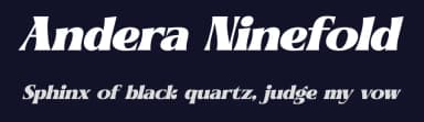 Andera Ninefold by Letterena Studios — Serif Font — thumbnail 2