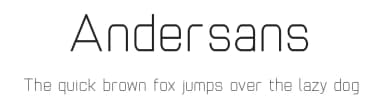 Andersans by Geronimo Font Studios — Sans Serif Font — thumbnail 1