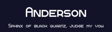 Anderson by ThorType — Sans Serif Font — thumbnail 2
