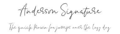 Anderson Signature by Kong Font — Script Handwritten Font — thumbnail 1