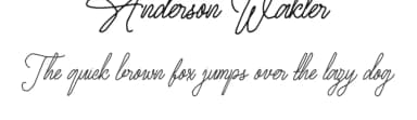 Anderson Wakler by Asd Studio — Script Handwritten Font — thumbnail 1