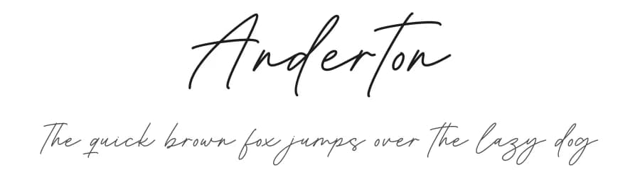 Anderton by RantautypeStudio — Script Handwritten Font — preview 1