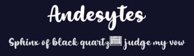 Andesytes by twinletter — Script Handwritten Font — thumbnail 2