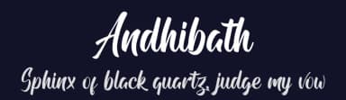 Andhibath by Sabrcreative — Script Handwritten Font — thumbnail 2