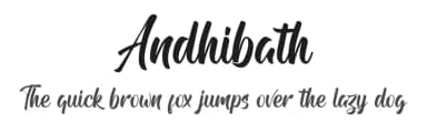 Andhibath by Sabrcreative — Script Handwritten Font — thumbnail 1