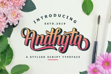 Andhyta Font by nurfdesigns — Script Handwritten Font — thumbnail 1