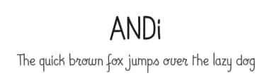 ANDi by BC — Script Handwritten Font — thumbnail 1