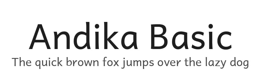 Andika Basic by SIL International — Sans Serif Font