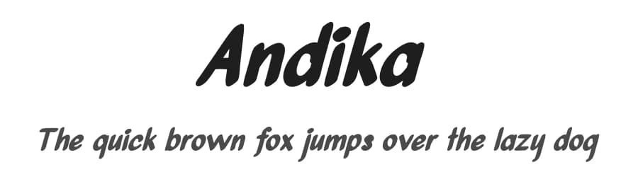 Andika by Gado Gado — Script Handwritten Font