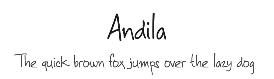 Andila by Chichucha — Script Handwritten Font — preview 1