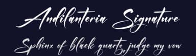 Andilanteria Signature by Letterena Studios — Script Handwritten Font — thumbnail 2