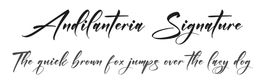 Andilanteria Signature by Letterena Studios — Script Handwritten Font