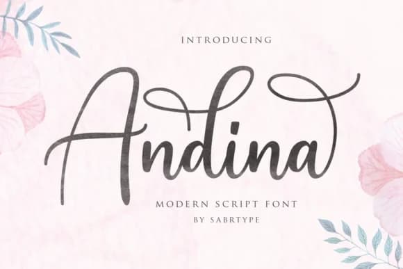 Andina Script Font by sabrcreative — Script Handwritten Font