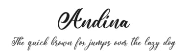 Andina by NanaNissa — Script Handwritten Font — thumbnail 1