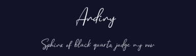 Andiny by twinletter — Script Handwritten Font — thumbnail 2