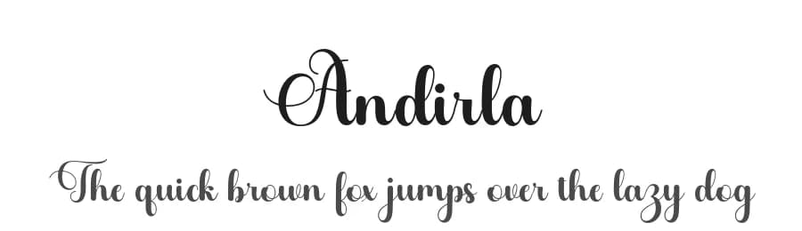Andirla by IM Studio — Script Handwritten Font