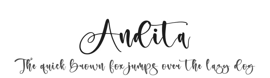 Andita by Letterena Studios — Script Handwritten Font
