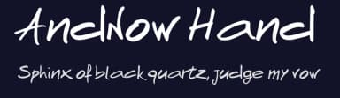 AndNow Hand by Lou Thorn — Script Handwritten Font — thumbnail 2