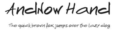 AndNow Hand by Lou Thorn — Script Handwritten Font — thumbnail 1
